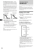 Предварительный просмотр 18 страницы Sony MDX-C7900R Operating Instructions Manual