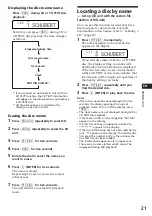 Предварительный просмотр 21 страницы Sony MDX-C7900R Operating Instructions Manual