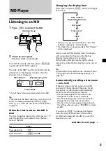 Предварительный просмотр 9 страницы Sony MDX-C7970 Operating Instructions Manual