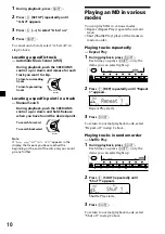 Предварительный просмотр 10 страницы Sony MDX-C7970 Operating Instructions Manual