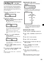 Предварительный просмотр 19 страницы Sony MDX-C7970 Operating Instructions Manual