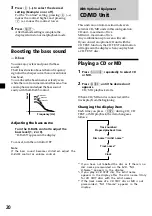 Предварительный просмотр 20 страницы Sony MDX-C7970R Operating Instructions Manual