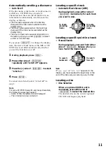 Предварительный просмотр 11 страницы Sony MDX-C800REC Operating Instructions Manual