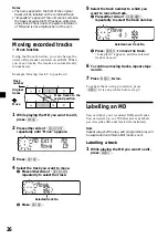 Предварительный просмотр 26 страницы Sony MDX-C800REC Operating Instructions Manual