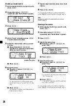 Предварительный просмотр 28 страницы Sony MDX-C800REC Operating Instructions Manual