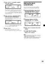 Предварительный просмотр 35 страницы Sony MDX-C800REC Operating Instructions Manual