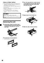 Предварительный просмотр 46 страницы Sony MDX-C800REC Operating Instructions Manual