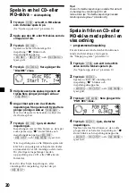 Предварительный просмотр 124 страницы Sony MDX-C800REC Operating Instructions Manual