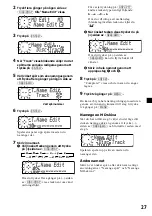 Предварительный просмотр 131 страницы Sony MDX-C800REC Operating Instructions Manual