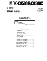 Предварительный просмотр 77 страницы Sony MDX-C8500R Service Manual