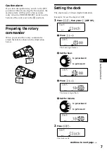 Preview for 7 page of Sony MDX-C8900 Operating Instructions Manual