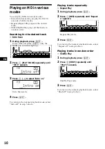 Preview for 10 page of Sony MDX-C8900 Operating Instructions Manual