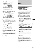 Preview for 13 page of Sony MDX-C8900 Operating Instructions Manual