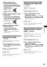 Preview for 21 page of Sony MDX-C8900 Operating Instructions Manual