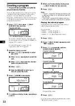 Preview for 22 page of Sony MDX-C8900 Operating Instructions Manual