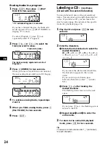 Preview for 24 page of Sony MDX-C8900 Operating Instructions Manual