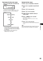 Preview for 25 page of Sony MDX-C8900 Operating Instructions Manual