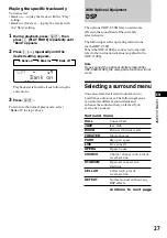 Preview for 27 page of Sony MDX-C8900 Operating Instructions Manual