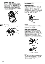 Preview for 36 page of Sony MDX-C8900 Operating Instructions Manual