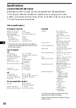 Preview for 38 page of Sony MDX-C8900 Operating Instructions Manual