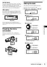 Предварительный просмотр 7 страницы Sony MDX-C8900R Operating Instructions Manual