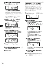 Предварительный просмотр 32 страницы Sony MDX-C8900R Operating Instructions Manual