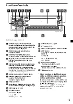 Preview for 5 page of Sony MDX-C8970R Operating Instructions Manual