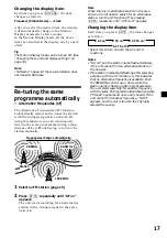 Preview for 17 page of Sony MDX-C8970R Operating Instructions Manual