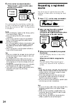 Предварительный просмотр 24 страницы Sony MDX-C8970R Operating Instructions Manual