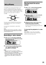 Preview for 25 page of Sony MDX-C8970R Operating Instructions Manual