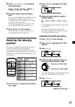 Предварительный просмотр 27 страницы Sony MDX-C8970R Operating Instructions Manual