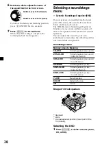 Preview for 28 page of Sony MDX-C8970R Operating Instructions Manual