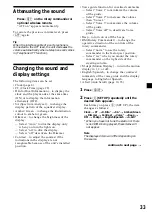 Preview for 33 page of Sony MDX-C8970R Operating Instructions Manual