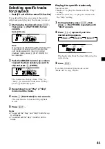 Предварительный просмотр 41 страницы Sony MDX-C8970R Operating Instructions Manual