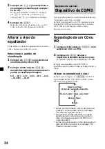 Preview for 126 page of Sony MDX-C8970R Operating Instructions Manual