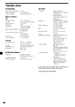 Preview for 182 page of Sony MDX-C8970R Operating Instructions Manual