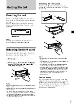 Preview for 7 page of Sony MDX-CA580 Operating Instructions Manual