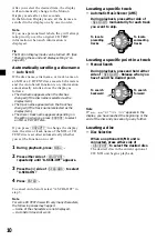 Preview for 10 page of Sony MDX-CA580 Operating Instructions Manual