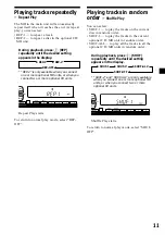 Preview for 11 page of Sony MDX-CA580 Operating Instructions Manual