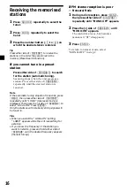 Preview for 16 page of Sony MDX-CA580 Operating Instructions Manual