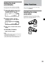 Preview for 21 page of Sony MDX-CA580 Operating Instructions Manual