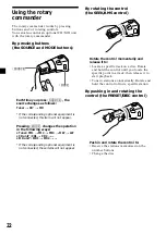 Preview for 22 page of Sony MDX-CA580 Operating Instructions Manual