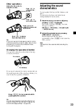 Preview for 23 page of Sony MDX-CA580 Operating Instructions Manual