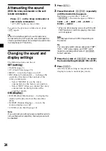 Preview for 24 page of Sony MDX-CA580 Operating Instructions Manual