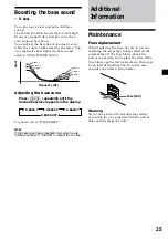 Preview for 25 page of Sony MDX-CA580 Operating Instructions Manual