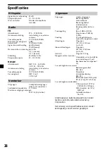 Preview for 148 page of Sony MDX-CA580 Operating Instructions Manual