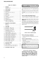 Preview for 2 page of Sony MDX-CA680 Service Manual