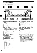 Предварительный просмотр 4 страницы Sony MDX-CA790X Operating Instructions Manual