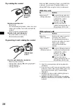 Предварительный просмотр 20 страницы Sony MDX-F5800 Operating Instructions Manual