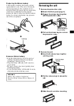 Предварительный просмотр 25 страницы Sony MDX-F5800 Operating Instructions Manual